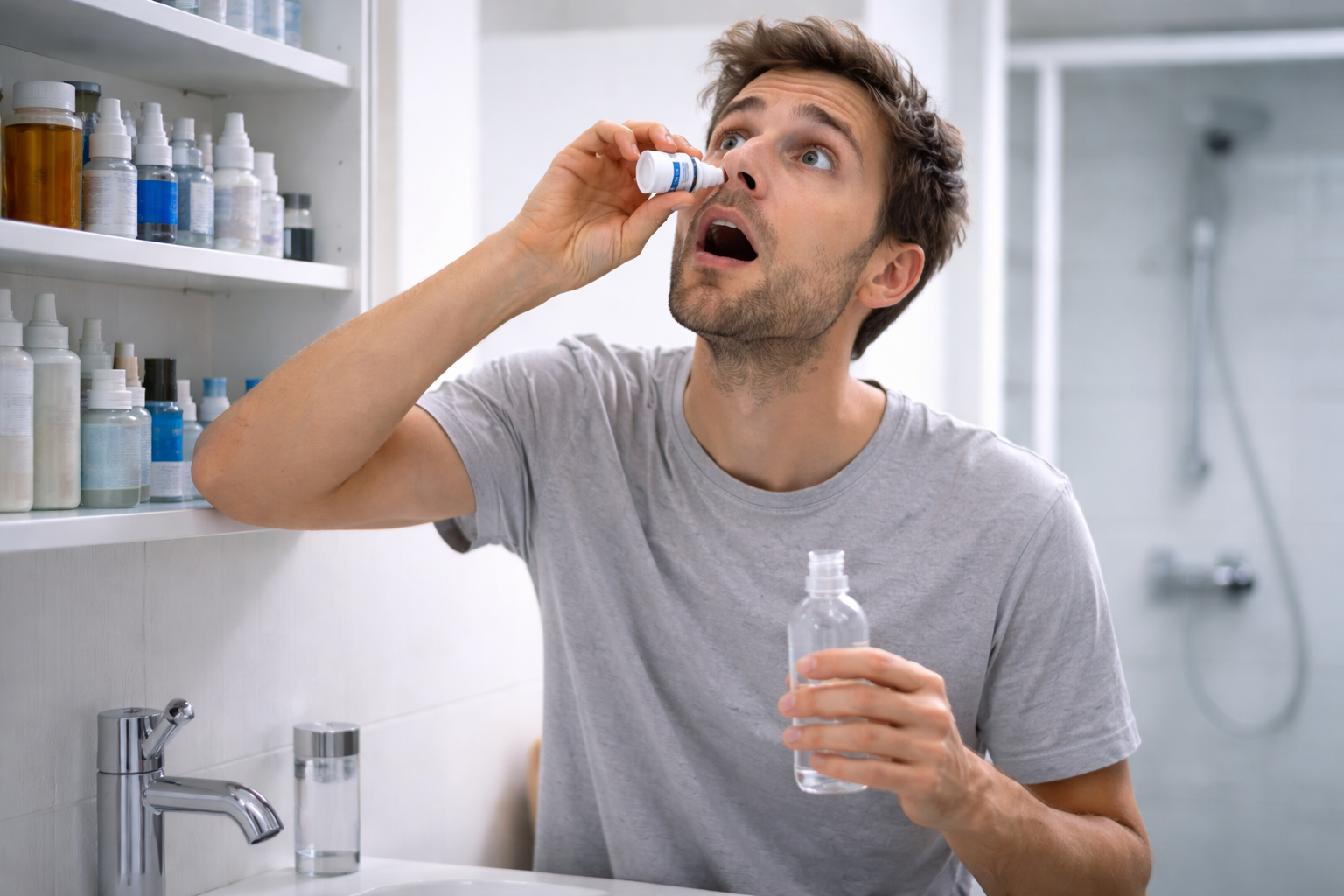 Dacryoserum dans le nez