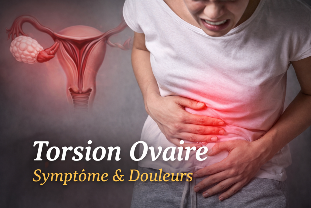 Douleur lors d'une torsion de l'ovaire