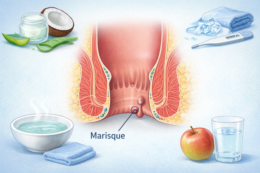 illustration médicale d'une marisque