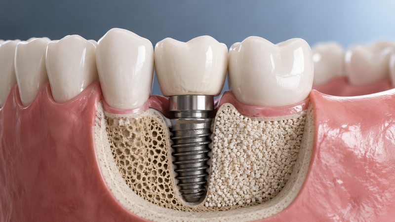 Implant dentaire et greffe osseuse en même temps