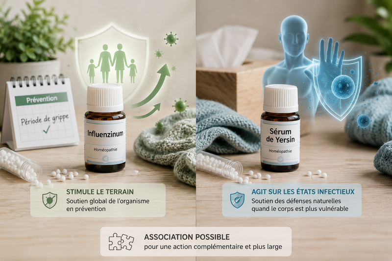 Influenzinum et serum Yersin en même temps